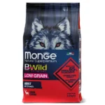 Сухой корм Monge Dog BWild LOW GRAIN для взрослых собак, низкозерновой, из мяса оленя
