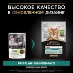 Новая упаковка влажного корма PRO PLAN® MAINTENANCE для взрослых кошек, с ягненком в желе